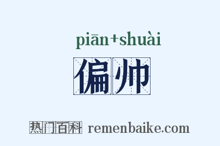 偏帅是什么意思的图片